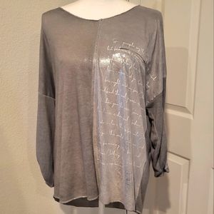 Tempo Paris Long sleeve gray tunic